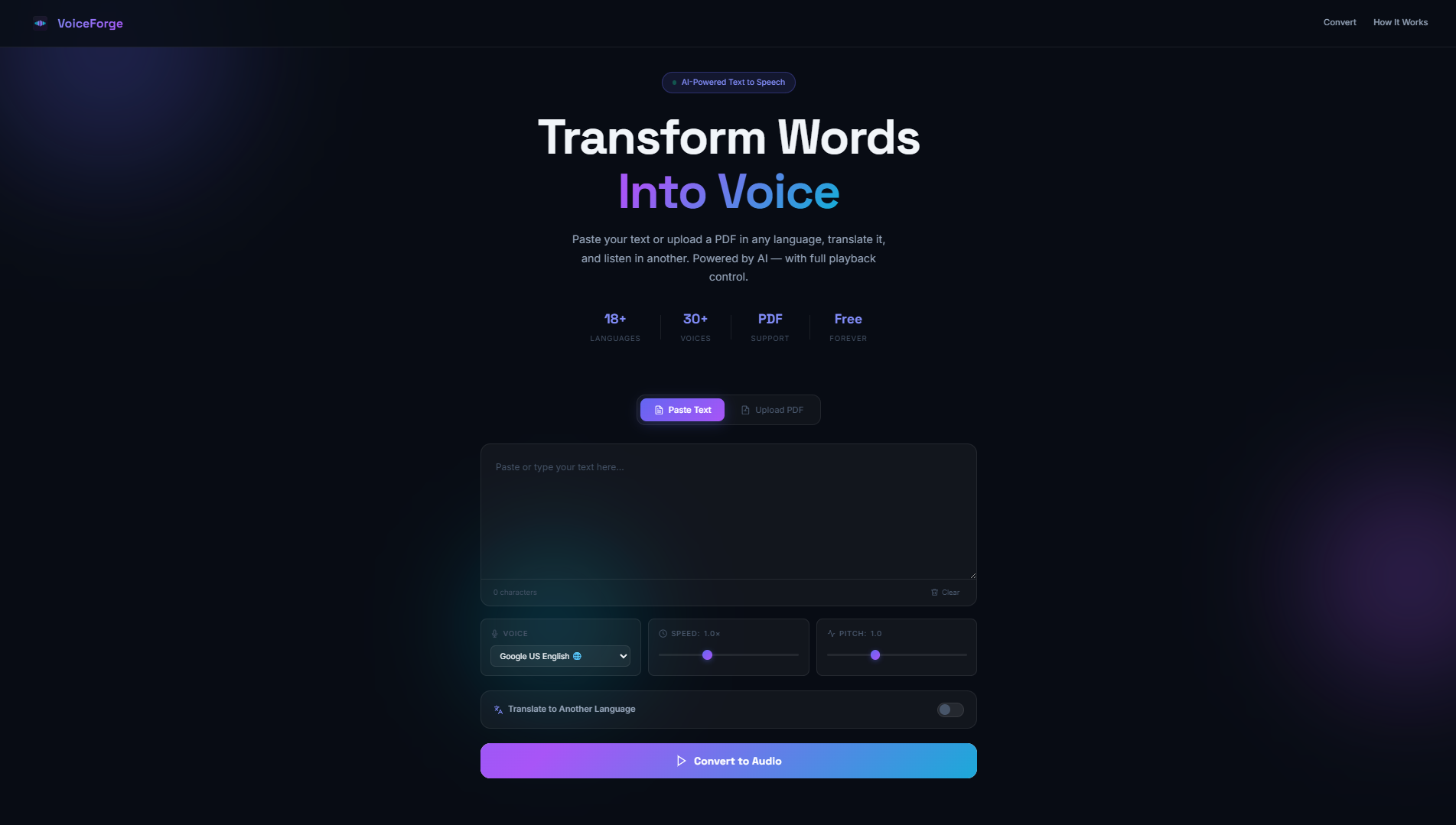 AI Text to Audio